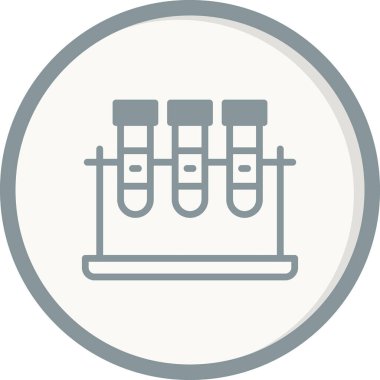 test tüpleri vektör simgesi modern basit tasarım