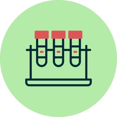 test tüpleri vektör simgesi modern basit tasarım