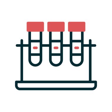 test tüpleri vektör simgesi modern basit tasarım