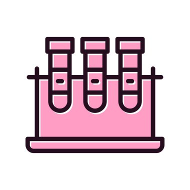 test tüpleri vektör simgesi modern basit tasarım