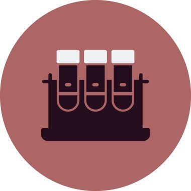 test tüpleri vektör simgesi modern basit tasarım