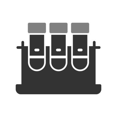 test tüpleri vektör simgesi modern basit tasarım