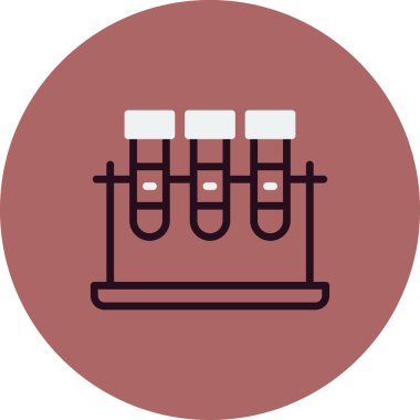 test tüpleri vektör simgesi modern basit tasarım