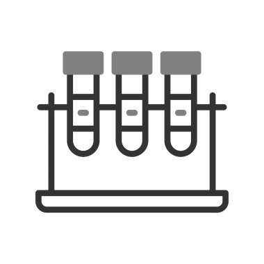test tüpleri vektör simgesi modern basit tasarım