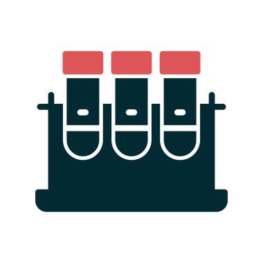 test tüpleri vektör simgesi modern basit tasarım