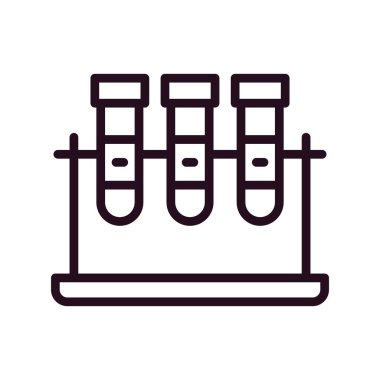 test tüpleri vektör simgesi modern basit tasarım