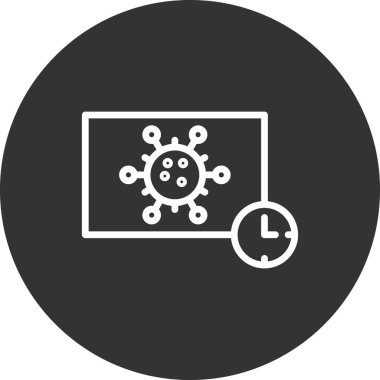 Zaman modern simgesinin vektör illüstrasyonu