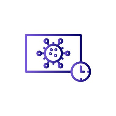 Zaman modern simgesinin vektör illüstrasyonu