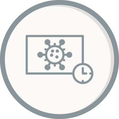 Zaman modern simgesinin vektör illüstrasyonu