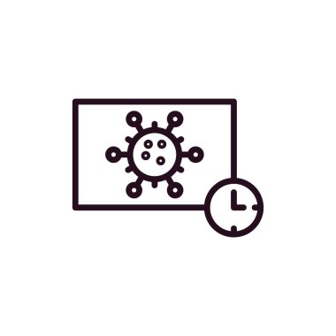 Zaman modern simgesinin vektör illüstrasyonu