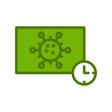 Zaman modern simgesinin vektör illüstrasyonu