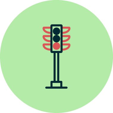 Trafik ışıkları vektör simgesi