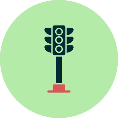 Trafik ışıkları vektör simgesi