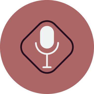 Modern Ses Kayıt simgesinin vektör illüstrasyonu