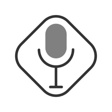 Modern Ses Kayıt simgesinin vektör illüstrasyonu