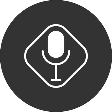 Modern Ses Kayıt simgesinin vektör illüstrasyonu