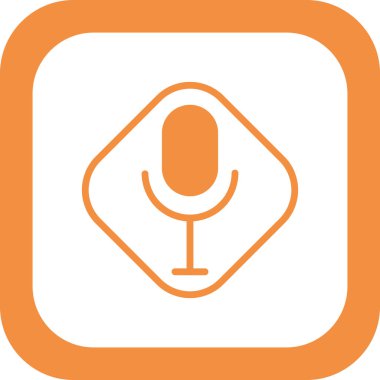 Modern Ses Kayıt simgesinin vektör illüstrasyonu