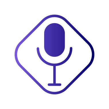 Modern Ses Kayıt simgesinin vektör illüstrasyonu