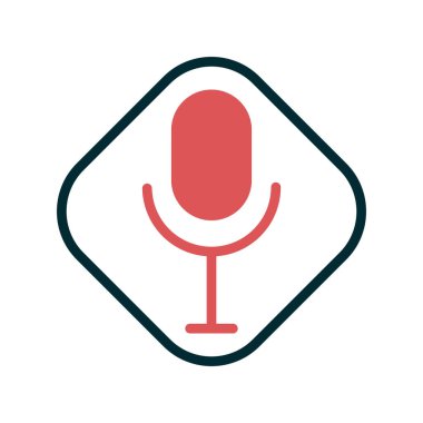 Modern Ses Kayıt simgesinin vektör illüstrasyonu