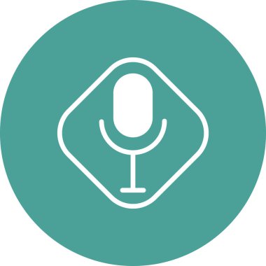 Modern Ses Kayıt simgesinin vektör illüstrasyonu