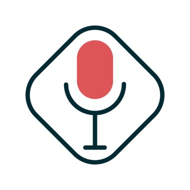 Modern Ses Kayıt simgesinin vektör illüstrasyonu