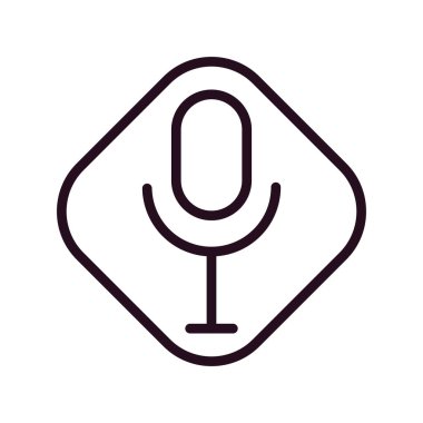 Modern Ses Kayıt simgesinin vektör illüstrasyonu