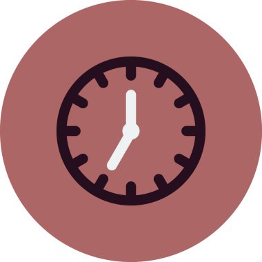 Saat simgesinin vektör illüstrasyonu