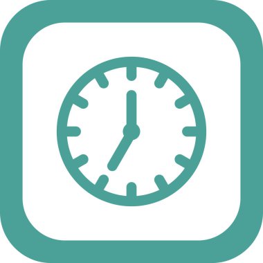 Saat simgesinin vektör illüstrasyonu