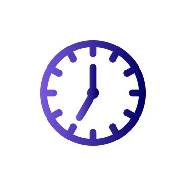 Saat simgesinin vektör illüstrasyonu