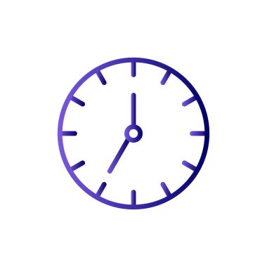 Saat simgesinin vektör illüstrasyonu