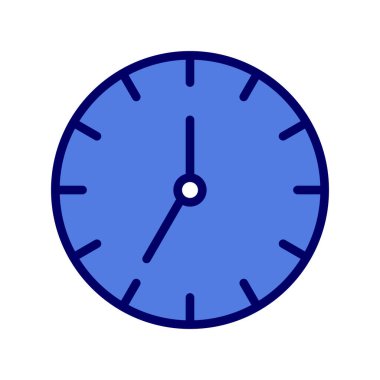 Saat simgesinin vektör illüstrasyonu