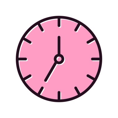 Saat simgesinin vektör illüstrasyonu