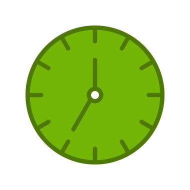 Saat simgesinin vektör illüstrasyonu