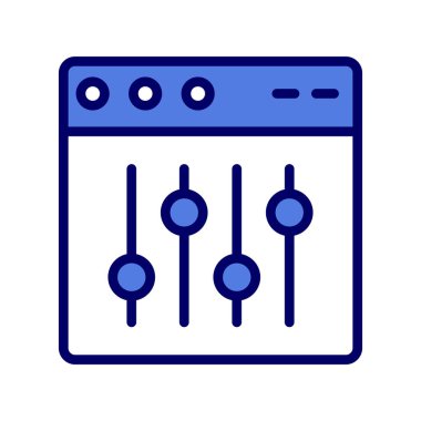 Web tarayıcı, basit vektör illüstrasyon tasarımı