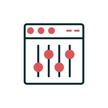 Web tarayıcı, basit vektör illüstrasyon tasarımı