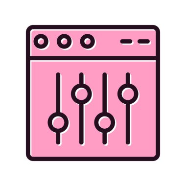 Web tarayıcı, basit vektör illüstrasyon tasarımı