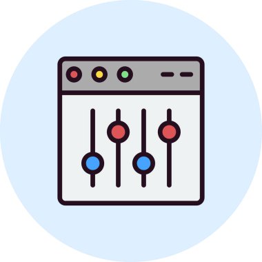 Web tarayıcı, basit vektör illüstrasyon tasarımı