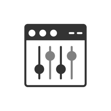 Web tarayıcı, basit vektör illüstrasyon tasarımı