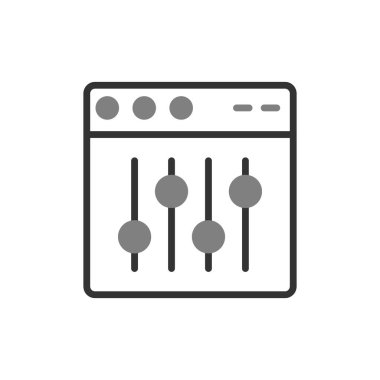 Web tarayıcı, basit vektör illüstrasyon tasarımı