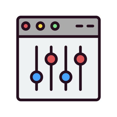 Web tarayıcı, basit vektör illüstrasyon tasarımı