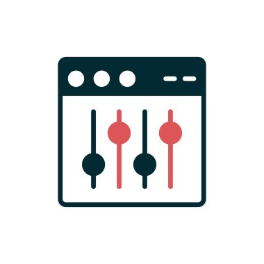 Web tarayıcı, basit vektör illüstrasyon tasarımı