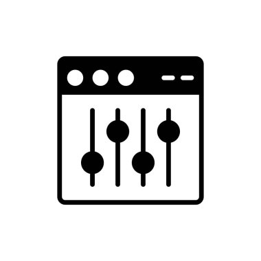 Web tarayıcı, basit vektör illüstrasyon tasarımı