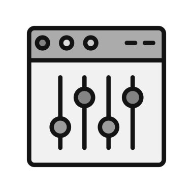 Web tarayıcı, basit vektör illüstrasyon tasarımı