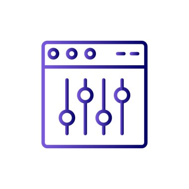 Web tarayıcı, basit vektör illüstrasyon tasarımı