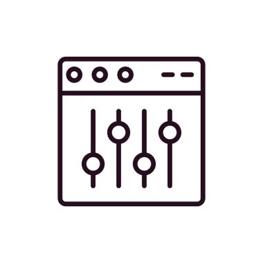 Web tarayıcı, basit vektör illüstrasyon tasarımı