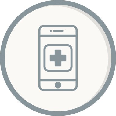 Cep telefonu. Web simgesi vektör illüstrasyonu 