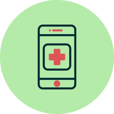 Cep telefonu. Web simgesi vektör illüstrasyonu 