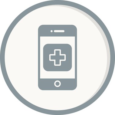 Cep telefonu. Web simgesi vektör illüstrasyonu 