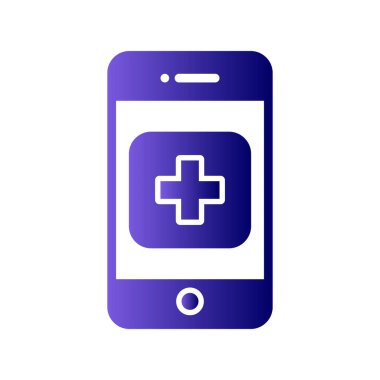 Cep telefonu. Web simgesi vektör illüstrasyonu 