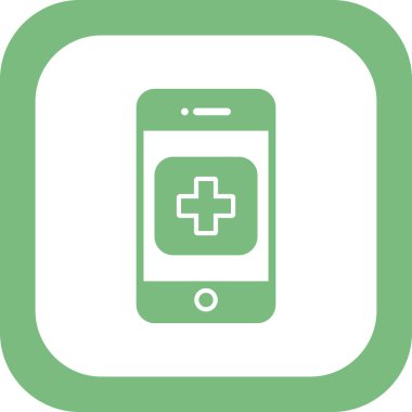 Cep telefonu. Web simgesi vektör illüstrasyonu 